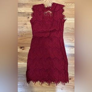 Red lace dress, never worn with tags!